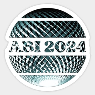 Abi 2024 Platin blau Sticker